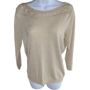 Worthington Gold Crew Neck Sweater